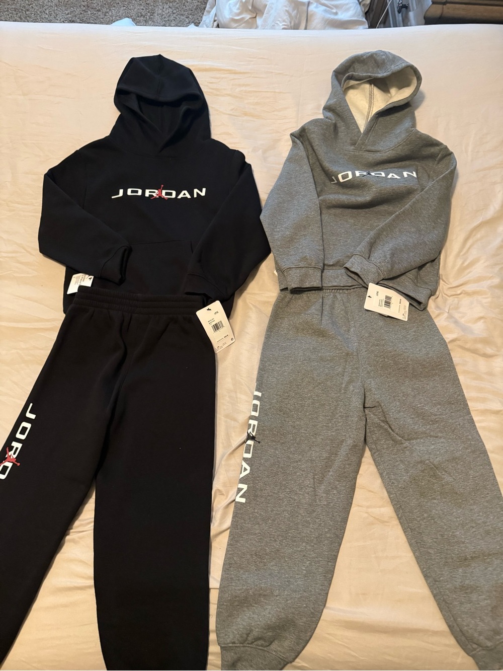 Jordan Kids Sweatpants & Hoodie Set - Black and Gray